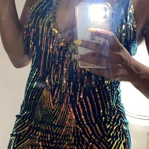Sequin dress with fringe 🤩